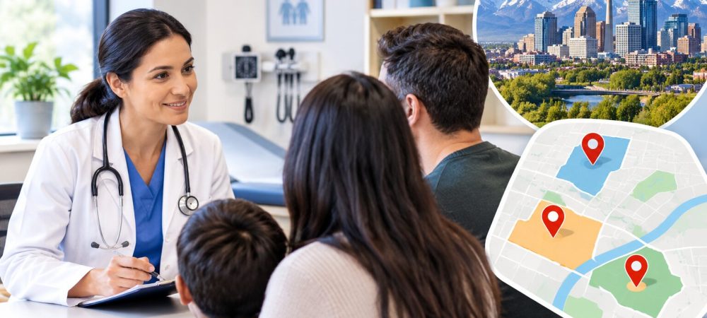 Calgary Family MEDICINE Clinic Consultation Map